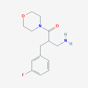 3-Amino-2-[(3-fluorophenyl)methyl]-1-(morpholin-4-yl)propan-1-one