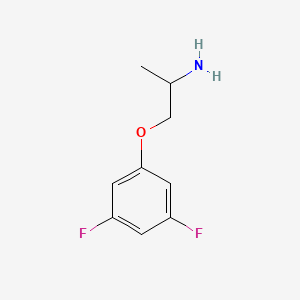 molecular formula C9H11F2NO B13277697 1-(3,5-Difluorophenoxy)propan-2-amine 