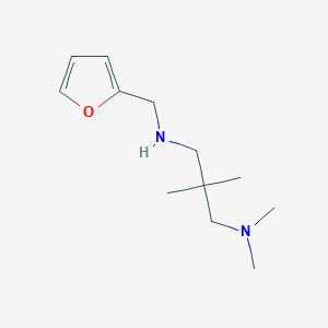 molecular formula C12H22N2O B13277705 [3-(Dimethylamino)-2,2-dimethylpropyl](furan-2-ylmethyl)amine 