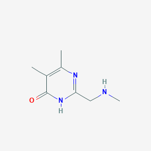 5,6-Dimethyl-2-[(methylamino)methyl]-3,4-dihydropyrimidin-4-one