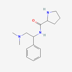 N-[2-(Dimethylamino)-1-phenylethyl]pyrrolidine-2-carboxamide