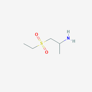 molecular formula C5H13NO2S B13277743 1-(Ethanesulfonyl)propan-2-amine 