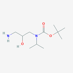 molecular formula C11H24N2O3 B13277797 tert-Butyl N-(3-amino-2-hydroxypropyl)-N-(propan-2-yl)carbamate 