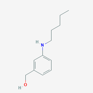 molecular formula C12H19NO B13277798 [3-(Pentylamino)phenyl]methanol 