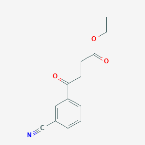 molecular formula C13H13NO3 B1327805 4-(3-氰基苯基)-4-氧代丁酸乙酯 CAS No. 951885-57-7