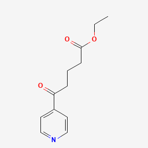 molecular formula C12H15NO3 B1327841 5-氧代-5-(4-吡啶基)戊酸乙酯 CAS No. 25370-47-2