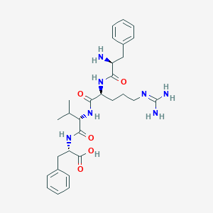 molecular formula C29H41N7O5 B132785 Phenylalanyl-arginyl-valyl-phenylalanine CAS No. 144548-33-4