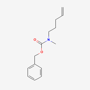 molecular formula C14H19NO2 B13278611 Benzyl N-methyl-N-(pent-4-en-1-yl)carbamate 