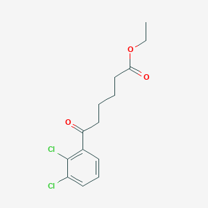 molecular formula C14H16Cl2O3 B1327900 Ethyl 6-(2,3-dichlorophenyl)-6-oxohexanoate CAS No. 898777-89-4