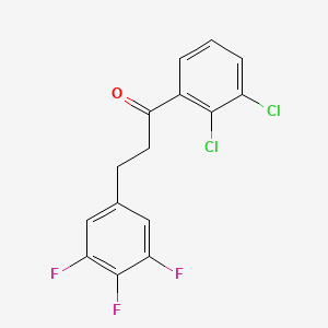 B1327949 1-(2,3-Dichlorophenyl)-3-(3,4,5-trifluorophenyl)propan-1-one CAS No. 898778-51-3