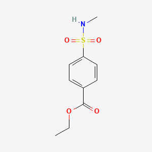 molecular formula C10H13NO4S B13280080 Ethyl 4-(methylsulfamoyl)benzoate CAS No. 874841-20-0