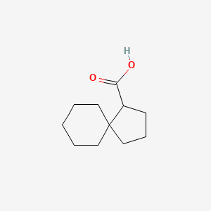 molecular formula C11H18O2 B13280136 Spiro[4.5]decane-1-carboxylic acid 