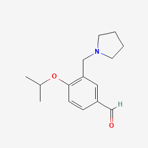 4-Isopropoxy-3-pyrrolidin-1-ylmethyl-benzaldehyde