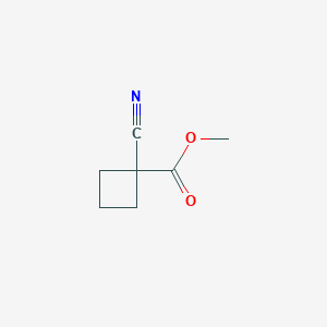 molecular formula C7H9NO2 B1328054 1-氰基环丁烷甲酸甲酯 CAS No. 58920-79-9