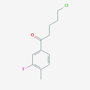 5-Chloro-1-(3-fluoro-4-methylphenyl)-1-oxopentane