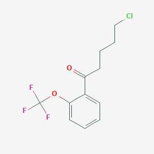 5-Chloro-1-(2-trifluoromethoxyphenyl)-1-oxopentane