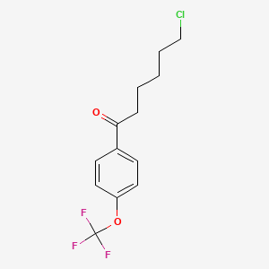 6-Chloro-1-oxo-1-(4-trifluoromethoxyphenyl)hexane