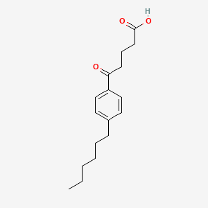 molecular formula C17H24O3 B1328093 5-(4-Hexylphenyl)-5-oxovaleric acid CAS No. 898791-53-2