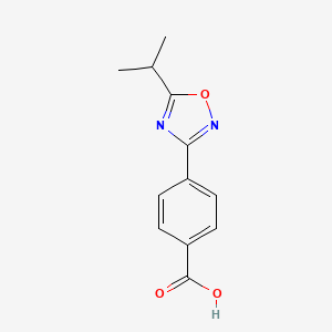 molecular formula C12H12N2O3 B1328107 4-(5-异丙基-1,2,4-噁二唑-3-基)苯甲酸 CAS No. 915920-28-4