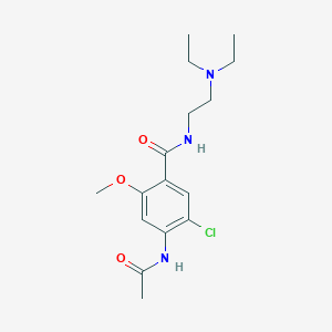 molecular formula C16H24ClN3O3 B132811 N-Acetil Metoclopramida CAS No. 5608-13-9