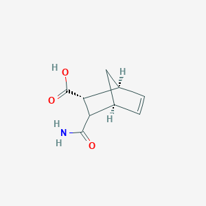 molecular formula C9H11NO3 B1328110 (1S,2R,3R,4S)-3-(aminocarbonyl)bicyclo[2.2.1]hept-5-ene-2-carboxylic acid 