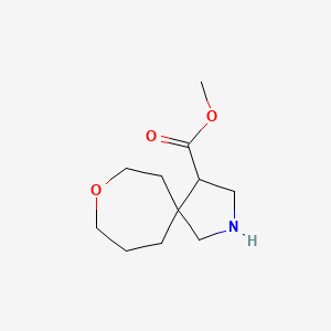 molecular formula C11H19NO3 B13281131 Methyl 8-oxa-2-azaspiro[4.6]undecane-4-carboxylate 