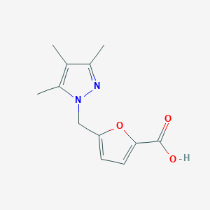 5-[(3,4,5-trimethyl-1H-pyrazol-1-yl)methyl]-2-furoic acid