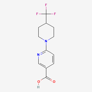 6-[4-(Trifluoromethyl)piperidino]nicotinic acid