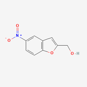 molecular formula C9H7NO4 B1328131 (5-Nitro-1-benzofuran-2-yl)methanol CAS No. 90322-48-8