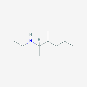 molecular formula C9H21N B13281330 Ethyl(3-methylhexan-2-yl)amine 