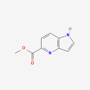 molecular formula C9H8N2O2 B1328137 1H-吡咯并[3,2-b]吡啶-5-甲酸甲酯 CAS No. 872355-63-0