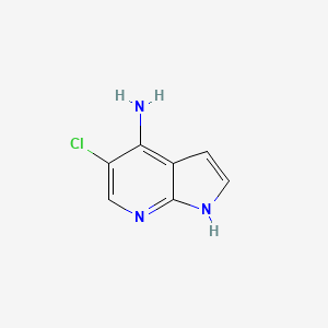 molecular formula C7H6ClN3 B1328139 5-Chloro-1H-pyrrolo[2,3-b]pyridin-4-amine CAS No. 1040683-00-8