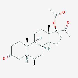 molecular formula C24H36O4 B132814 4,5-二氢甲羟孕酮醋酸酯 CAS No. 69688-15-9