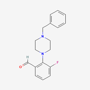 2-(4-Benzylpiperazin-1-yl)-3-fluorobenzaldehyde