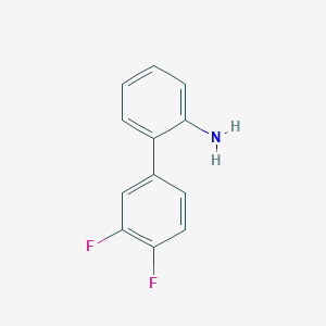 molecular formula C12H9F2N B1328164 3',4'-Difluoro[1,1'-biphenyl]-2-amine CAS No. 873056-62-3
