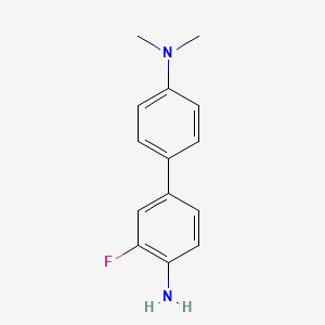 molecular formula C14H15FN2 B1328166 N-(4'-氨基-3'-氟[1,1'-联苯]-4-基)-N,N-二甲胺 CAS No. 946681-97-6