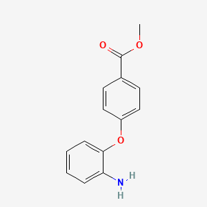 molecular formula C14H13NO3 B1328183 4-(2-氨基苯氧基)苯甲酸甲酯 CAS No. 113187-84-1