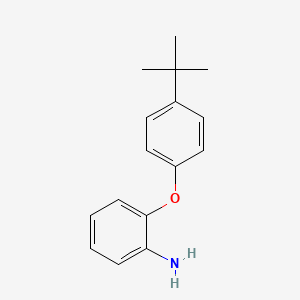 molecular formula C16H19NO B1328184 2-[4-(Tert-butyl)phenoxy]aniline CAS No. 3169-73-1