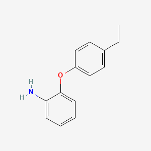 molecular formula C14H15NO B1328185 2-(4-Ethylphenoxy)aniline CAS No. 946772-25-4