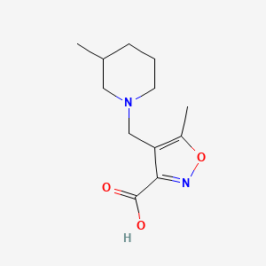 5-Methyl-4-[(3-methylpiperidin-1-YL)methyl]-isoxazole-3-carboxylic acid