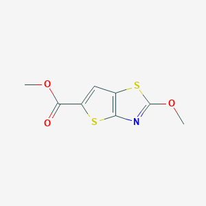 molecular formula C8H7NO3S2 B13281934 Methyl 2-methoxythieno[2,3-d][1,3]thiazole-5-carboxylate 