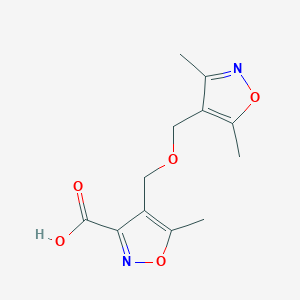 4-{[(3,5-Dimethylisoxazol-4-yl)methoxy]methyl}-5-methylisoxazole-3-carboxylic acid