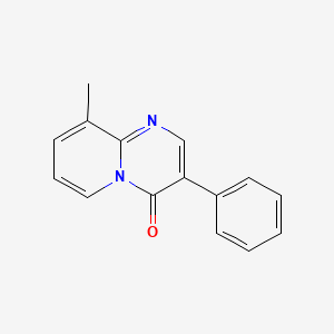 molecular formula C15H12N2O B1328198 9-methyl-3-phenyl-4H-pyrido[1,2-a]pyrimidin-4-one CAS No. 1089342-82-4