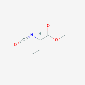 molecular formula C6H9NO3 B13281994 Methyl 2-isocyanatobutanoate 