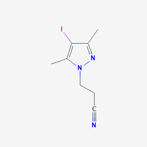 3-(4-iodo-3,5-dimethyl-1H-pyrazol-1-yl)propanenitrile