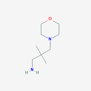 molecular formula C9H20N2O B1328207 2,2-二甲基-3-吗啉-4-基丙-1-胺 CAS No. 90796-54-6