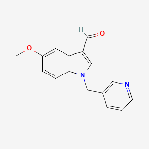 5-methoxy-1-(pyridin-3-ylmethyl)-1H-indole-3-carbaldehyde