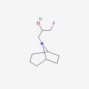 1-{8-Azabicyclo[3.2.1]octan-8-yl}-3-fluoropropan-2-ol