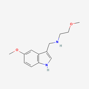 N-(2-Methoxyethyl)-N-[(5-methoxy-1H-indol-3-yl)-methyl]amine