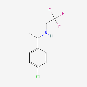 [1-(4-Chlorophenyl)ethyl](2,2,2-trifluoroethyl)amine